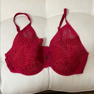 Soma Vibrant Red Lace Bra